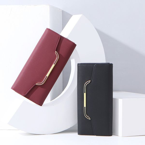 2020 new women wallet long soft leather purse clutch many department card holder phone pocket female wallets ladies purse clutch c1223, Red;black
2020 new women wallet long soft leather purse clutch many department card holder phone pocket female wallets ladies purse clutch c1223, Red;black