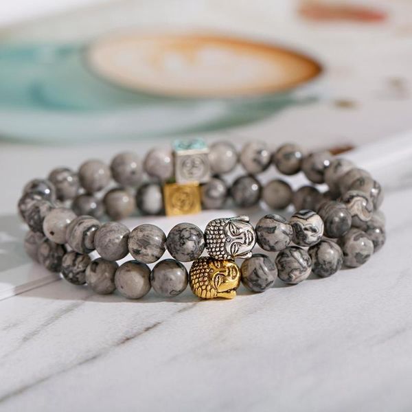 mexican fashion bracelet golden color buddha head shape square carved alloy bead decoration natural stone beaded bracelet 2020, Black
mexican fashion bracelet golden color buddha head shape square carved alloy bead decoration natural stone beaded bracelet 2020, Black