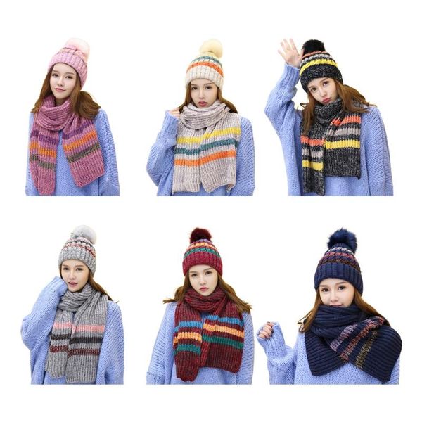 hats, scarves & gloves sets women winter crochet knit 2pcs beanie hat long scarf shawl wrap set contrast color striped plush lined pompom sk, Blue;gray
hats, scarves & gloves sets women winter crochet knit 2pcs beanie hat long scarf shawl wrap set contrast color striped plush lined pompom sk, Blue;gray