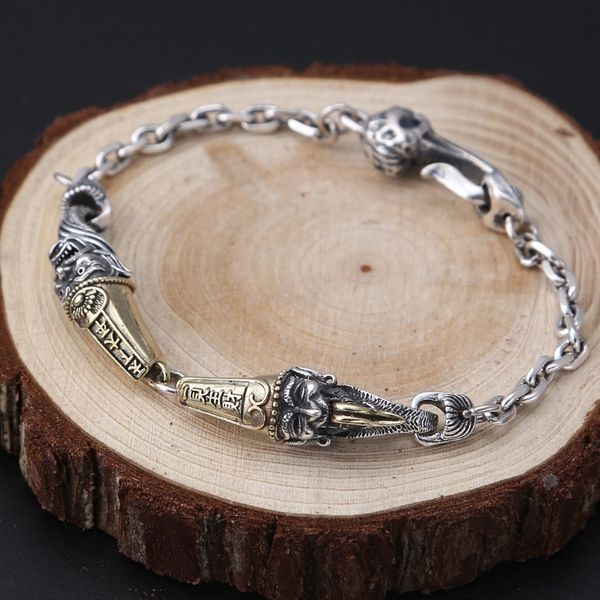 ltew8 925 sterling accessories men's fashion bracelet popular creative fashion personality black and white impermanence thai silver sil, Golden;silver
ltew8 925 sterling accessories men's fashion bracelet popular creative fashion personality black and white impermanence thai silver sil, Golden;silver