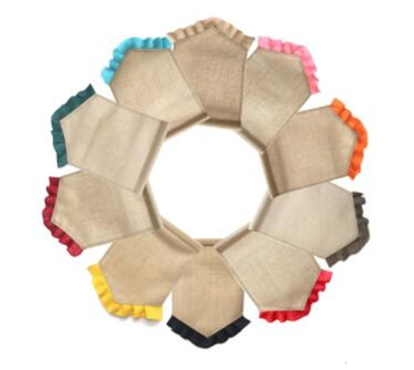 colorful ruffle burlap garden flags 31*46cm diy jute liene yard house decoration hanging flag
colorful ruffle burlap garden flags 31*46cm diy jute liene yard house decoration hanging flag