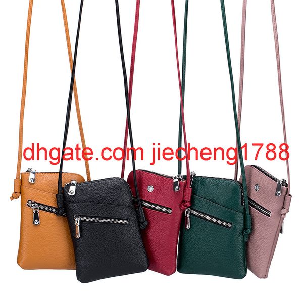 leather bag women's new mini pure leather mobile phone bag, Red;black
leather bag women's new mini pure leather mobile phone bag, Red;black