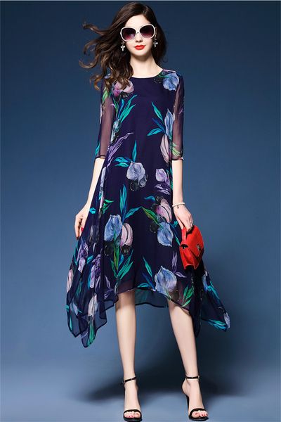 2021 new floral spring summer silk of women dressed in chiffon elegant ladies half-sleeve casual dresses wxf910 7ru0, Black;gray
2021 new floral spring summer silk of women dressed in chiffon elegant ladies half-sleeve casual dresses wxf910 7ru0, Black;gray