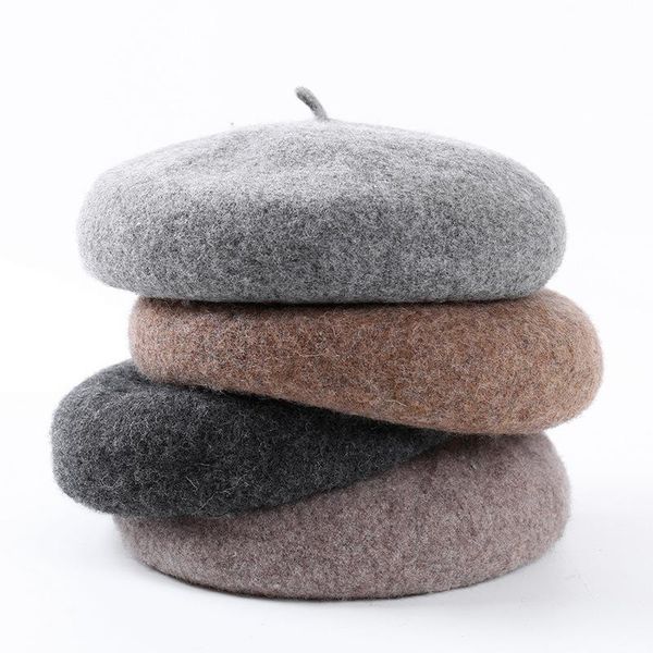 new women girl beret french artist warm wool winter beanie hat cap vintage plain beret hats solid color elegant lady winter caps, Blue;gray
new women girl beret french artist warm wool winter beanie hat cap vintage plain beret hats solid color elegant lady winter caps, Blue;gray