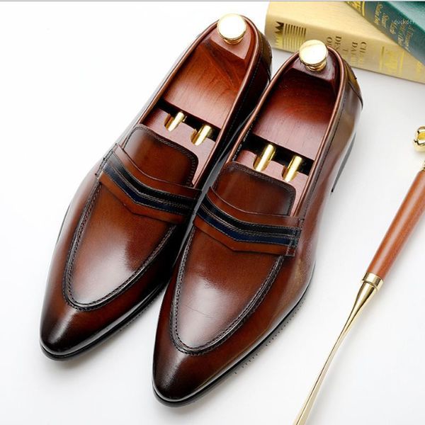 men's formal wear british leather shoes leather shoes pointed toe business banquet wedding layer cowhide fashion men's1, Black
men's formal wear british leather shoes leather shoes pointed toe business banquet wedding layer cowhide fashion men's1, Black