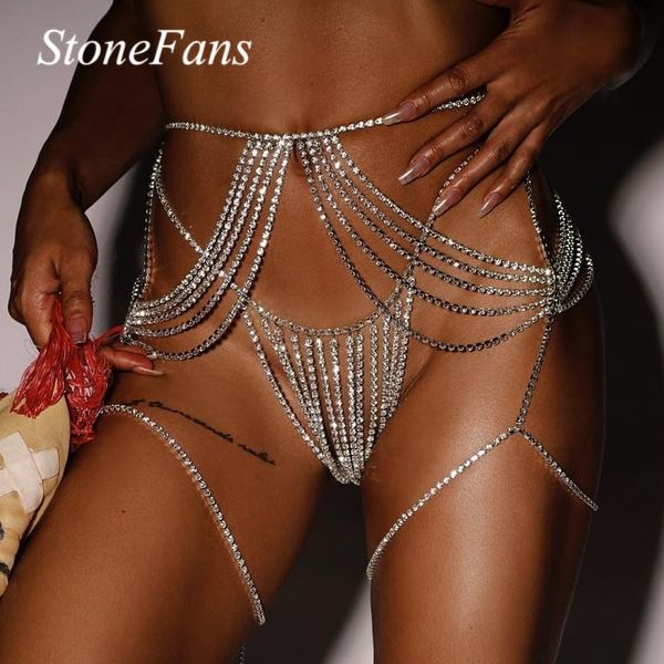 stonefans rhinestone body jewelry waist chain for women tassel crystal body chain underwear panties nightclub accessories t200508, Silver
stonefans rhinestone body jewelry waist chain for women tassel crystal body chain underwear panties nightclub accessories t200508, Silver