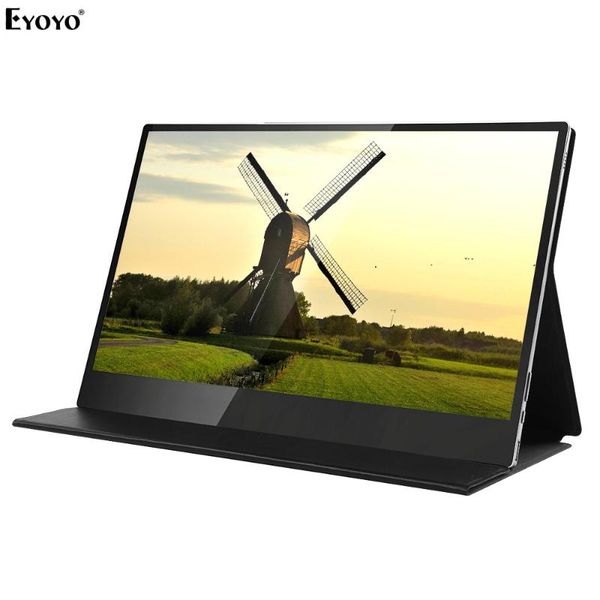 eyoyo сенсорного экрана hdr портативного монитор 4k uhd 3840x2160 ips 15,6" дисплей игрового монитора аккумуляторной батареи с кожаным чехло
eyoyo сенсорного экрана hdr портативного монитор 4k uhd 3840x2160 ips 15,6" дисплей игрового монитора аккумуляторной батареи с кожаным чехло