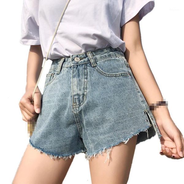 b3903 women's new 2020 summer fashion high waist wide leg loose big size denim shorts wholesale1, Blue
b3903 women's new 2020 summer fashion high waist wide leg loose big size denim shorts wholesale1, Blue