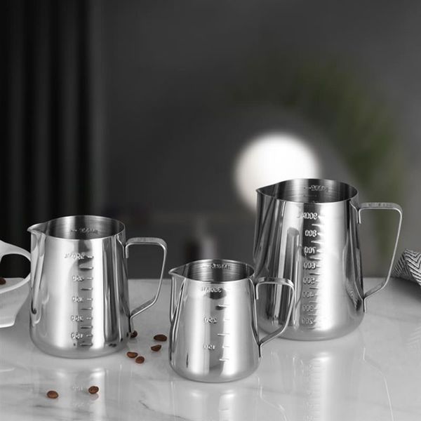 300-1000ml milk frothing coffee steaming pitcher steel seal scale for cappuccinos latte art q0109
300-1000ml milk frothing coffee steaming pitcher steel seal scale for cappuccinos latte art q0109
