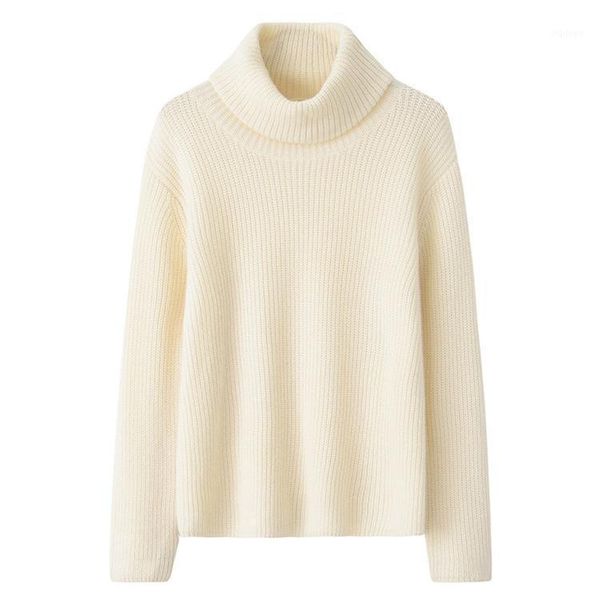 women's sweaters fannic winter casual solid color loose pullover knitting turtleneck sweater for women1, White;black
women's sweaters fannic winter casual solid color loose pullover knitting turtleneck sweater for women1, White;black