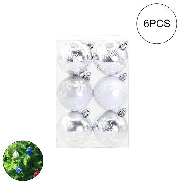 christmas decorations 6 pcs/set 2.4 inch snowflake painted balls tree ornaments gift plastic ball hanging pieces (white snow) white1
christmas decorations 6 pcs/set 2.4 inch snowflake painted balls tree ornaments gift plastic ball hanging pieces (white snow) white1