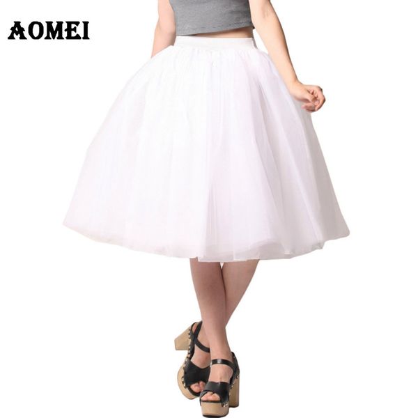 women white princess tulle skirt knee length junior girls lolita cute plus size grunge jupe female a line tutu skirts new puff y200326, Black 
women white princess tulle skirt knee length junior girls lolita cute plus size grunge jupe female a line tutu skirts new puff y200326, Black