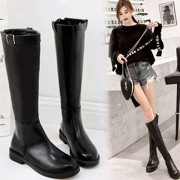 winter black martin boots european knee-high botas mujer brief soft leather knight booties metal flats motorcycle botines female
winter black martin boots european knee-high botas mujer brief soft leather knight booties metal flats motorcycle botines female