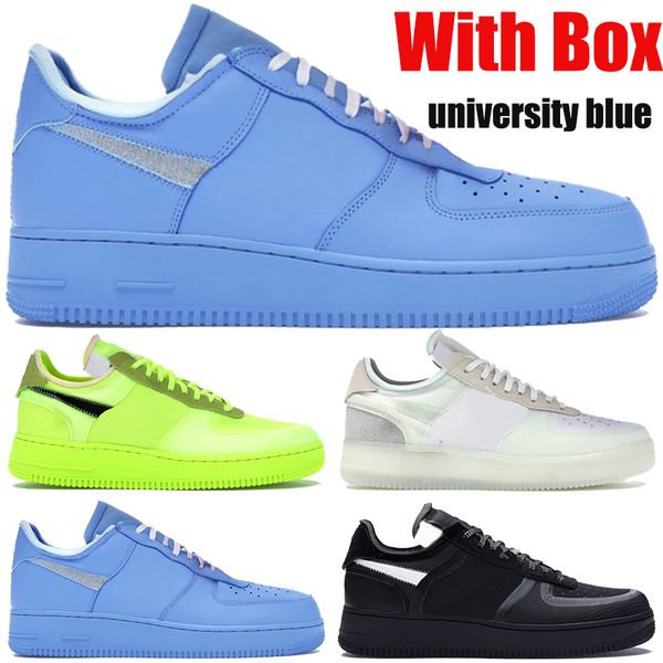 with box white x 1 1s sneakers university blue volt black white fashion mens trainers women running shoes us 5.5-11
with box white x 1 1s sneakers university blue volt black white fashion mens trainers women running shoes us 5.5-11
