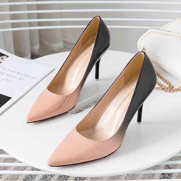 2020 new arrival spring and autumn fashion pointed toe thin heeled shoes high heel womens party dress shoes shallow pumps, Black
2020 new arrival spring and autumn fashion pointed toe thin heeled shoes high heel womens party dress shoes shallow pumps, Black
