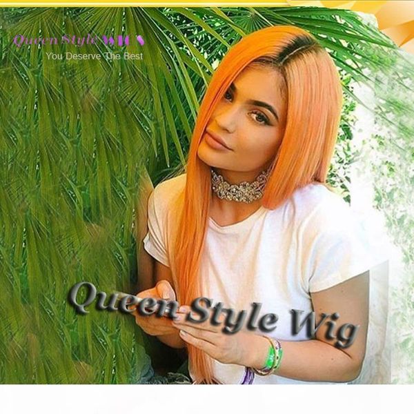 fashion kylie jenner hair orange ombre wig dark roots black peach two tone hair synthetic lace front wig heat resistant fibre
fashion kylie jenner hair orange ombre wig dark roots black peach two tone hair synthetic lace front wig heat resistant fibre
