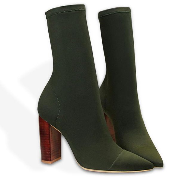 2020 new sock boots for women high heel boots stretch fabric mid-calf winter shoes square heels women plus size, Black
2020 new sock boots for women high heel boots stretch fabric mid-calf winter shoes square heels women plus size, Black