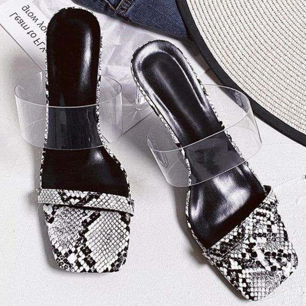 women serpentine slippers crystal summer shoes open toed high heels women transparent heel pvc sandals slippers1, Black
women serpentine slippers crystal summer shoes open toed high heels women transparent heel pvc sandals slippers1, Black