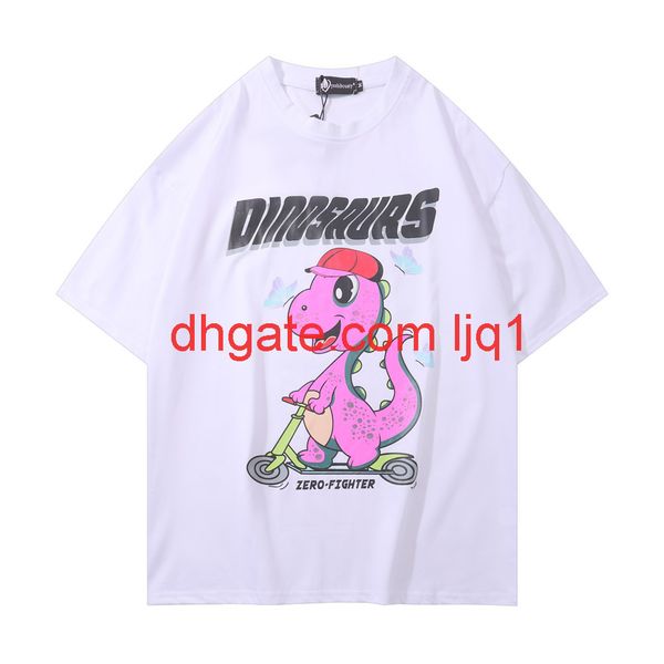 cartoon dinosaur print short sleeve t-shirt men's fashion brand round neck quarter sleeve street trend loose half sleeve t-shirt, White;black
cartoon dinosaur print short sleeve t-shirt men's fashion brand round neck quarter sleeve street trend loose half sleeve t-shirt, White;black