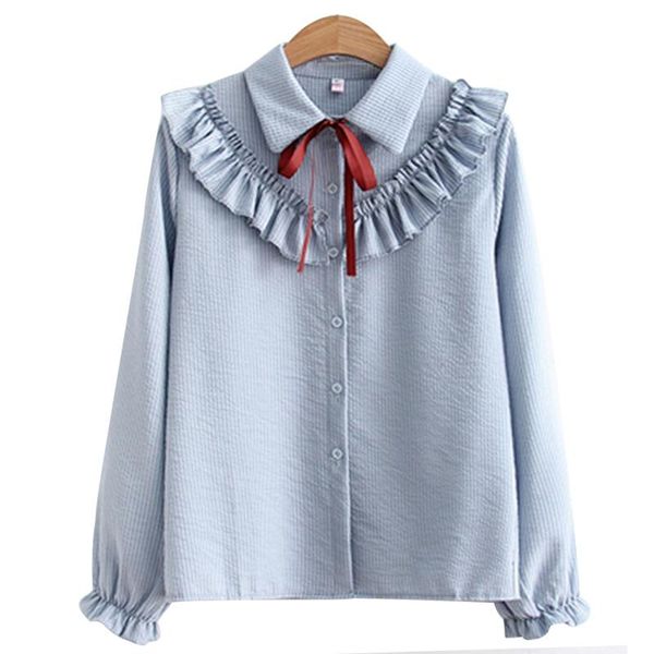 women's blouses & shirts paris girl ruffles striped white with bow flare long sleeve shirt women autumn chiffon blouse
women's blouses & shirts paris girl ruffles striped white with bow flare long sleeve shirt women autumn chiffon blouse