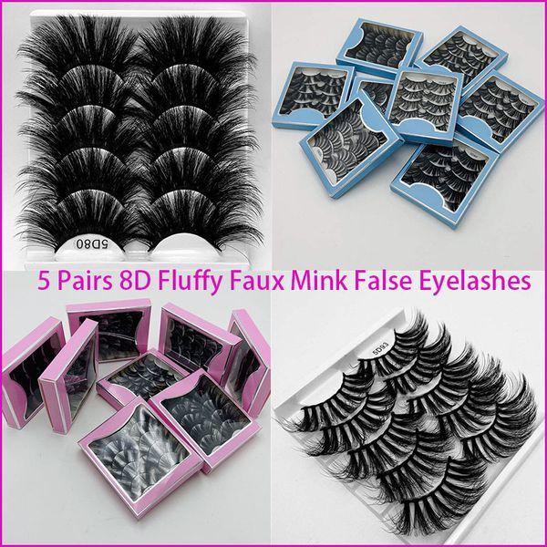 5 pairs eyelashs natural faux mink eyelashes thick handmade fake lashes volume soft mink lashes false eyelashes extension makeup
5 pairs eyelashs natural faux mink eyelashes thick handmade fake lashes volume soft mink lashes false eyelashes extension makeup