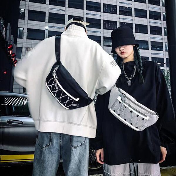 men belt bag women waist bags shoulder bag reflective chest male messenger hip hop female crossbody
men belt bag women waist bags shoulder bag reflective chest male messenger hip hop female crossbody