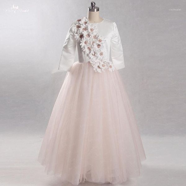 girl's dresses fg39 real pictures yiaibridal ivory flowers and pink tulle round neckline 3/4 sleeves vestido infantil festa daminha1, Red;yellow
girl's dresses fg39 real pictures yiaibridal ivory flowers and pink tulle round neckline 3/4 sleeves vestido infantil festa daminha1, Red;yellow