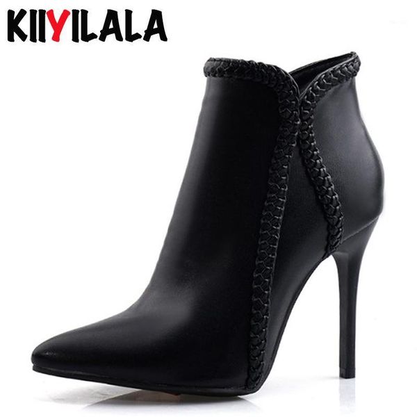 boots kiiyilala pointed toe side zipper women ladies fashion autumn winter spike heels 10 cm booties plus size1, Black
boots kiiyilala pointed toe side zipper women ladies fashion autumn winter spike heels 10 cm booties plus size1, Black