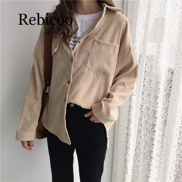 korean version 2020 corduroy shirt jacket female fashion long-sleeved wide waist lap collar collar cut jacket female harajuku ca, Black;brown
korean version 2020 corduroy shirt jacket female fashion long-sleeved wide waist lap collar collar cut jacket female harajuku ca, Black;brown