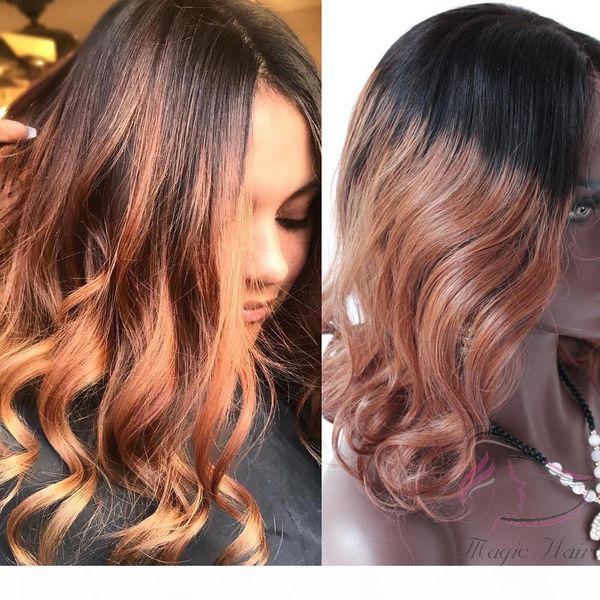 t1b 33# ombre dark auburn brown color wavy 4x4 lace closure brazilian human hair wig 8inch to 26inch human hair wigs, Black;brown
t1b 33# ombre dark auburn brown color wavy 4x4 lace closure brazilian human hair wig 8inch to 26inch human hair wigs, Black;brown