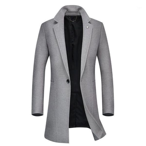autumn and winter new men's coat medium long coat business slim fashion long1, Black
autumn and winter new men's coat medium long coat business slim fashion long1, Black