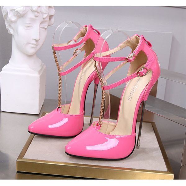 crossdresser shoes zapatos mujer 16cm thin heels sandals women wedding pumps bridal buckle patent leather stiletto drop shipping c0202, Black
crossdresser shoes zapatos mujer 16cm thin heels sandals women wedding pumps bridal buckle patent leather stiletto drop shipping c0202, Black