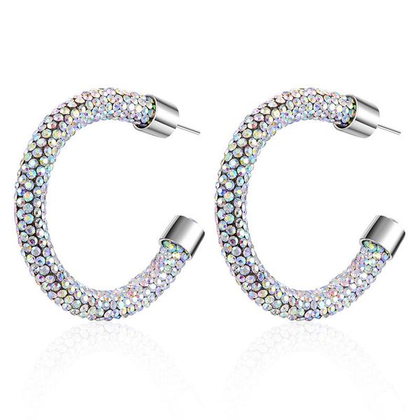 hoop & huggie shiny austrian crystal big earrings for women multi-color rhinestone large round circle earring exaggerated jewelry gifts, Golden;silver
hoop & huggie shiny austrian crystal big earrings for women multi-color rhinestone large round circle earring exaggerated jewelry gifts, Golden;silver