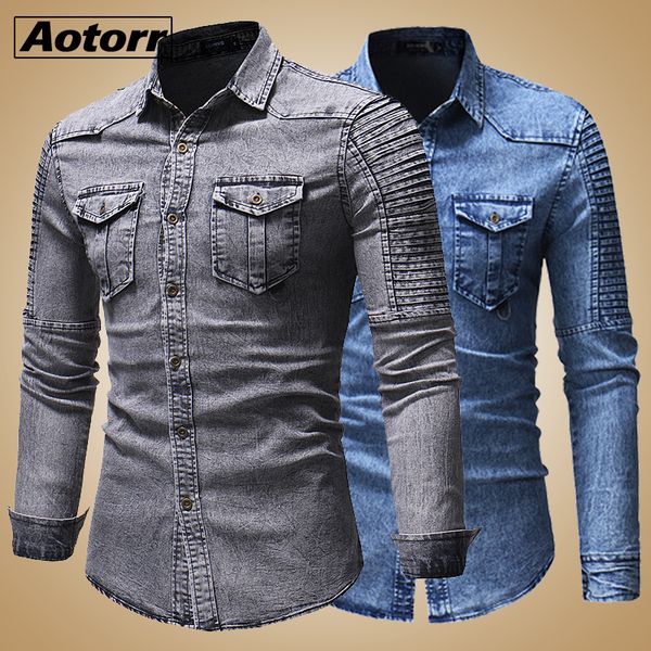 men slim jeans jackets men's casual denim jacket thirts trendy fashion hip pop streetwear solid jeans jackets male cowboy coats c1108, Black;brown
men slim jeans jackets men's casual denim jacket thirts trendy fashion hip pop streetwear solid jeans jackets male cowboy coats c1108, Black;brown