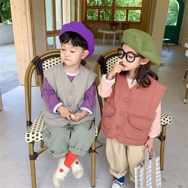 korean style autumn winter boys girls quilted waistcoats 3 colors kids fashion loose vests 201106, Camo
korean style autumn winter boys girls quilted waistcoats 3 colors kids fashion loose vests 201106, Camo