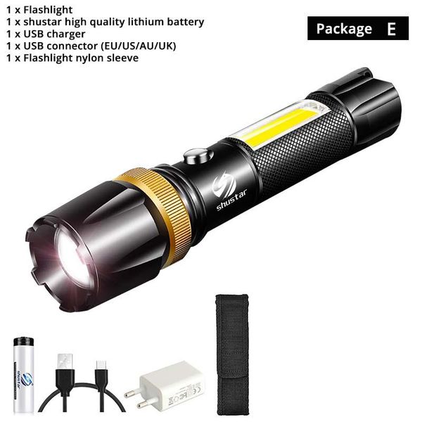 super bright waterproof led flashlight with cob side light rotary zoom 3 lighting modes powered by 18650 battery for camping bbyczu
super bright waterproof led flashlight with cob side light rotary zoom 3 lighting modes powered by 18650 battery for camping bbyczu
