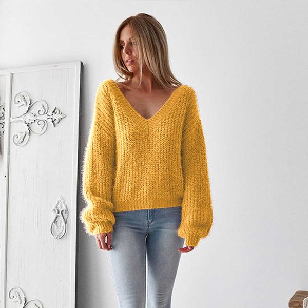 women's loose knitted pullover jumper sweater v neck long sleeve knitwear us, White;black
women's loose knitted pullover jumper sweater v neck long sleeve knitwear us, White;black