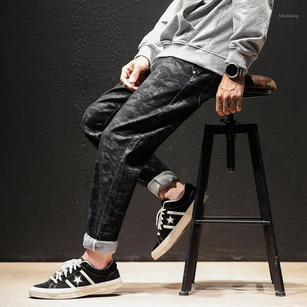 men's jeans 2021 spring casual men camouflage biker male denim pants1, Blue
men's jeans 2021 spring casual men camouflage biker male denim pants1, Blue