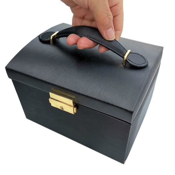 new portable luxury jewelry box organizer large pu leather drawer jewellery boxes earring ring necklace jewelry storage case gift casket, Black;white
new portable luxury jewelry box organizer large pu leather drawer jewellery boxes earring ring necklace jewelry storage case gift casket, Black;white