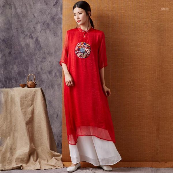 retro ethnic style women's loose dress summer new embroidered chiffon long dress women chinese elegant traditional1, Black;gray
retro ethnic style women's loose dress summer new embroidered chiffon long dress women chinese elegant traditional1, Black;gray