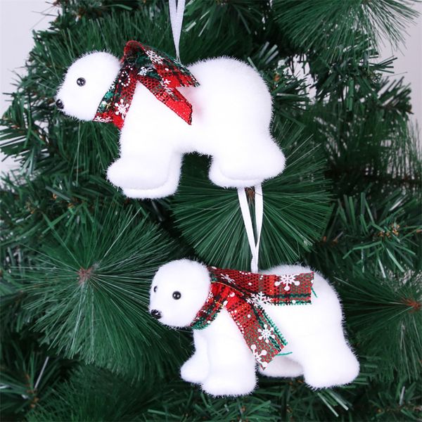 30#christmas hanging ornaments mini cute plush white bear christmas tree pendant home decoration pendants
30#christmas hanging ornaments mini cute plush white bear christmas tree pendant home decoration pendants