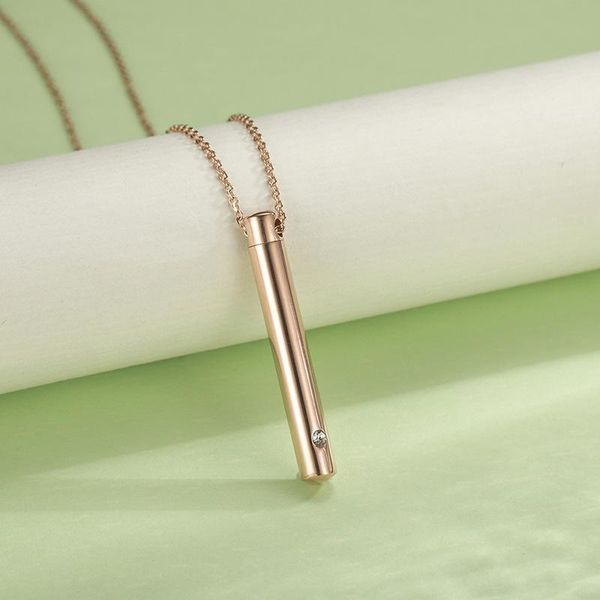 chains vcu stainless steel cylindrical necklace creative openable perfume bottle pendant jewelry, Silver
chains vcu stainless steel cylindrical necklace creative openable perfume bottle pendant jewelry, Silver