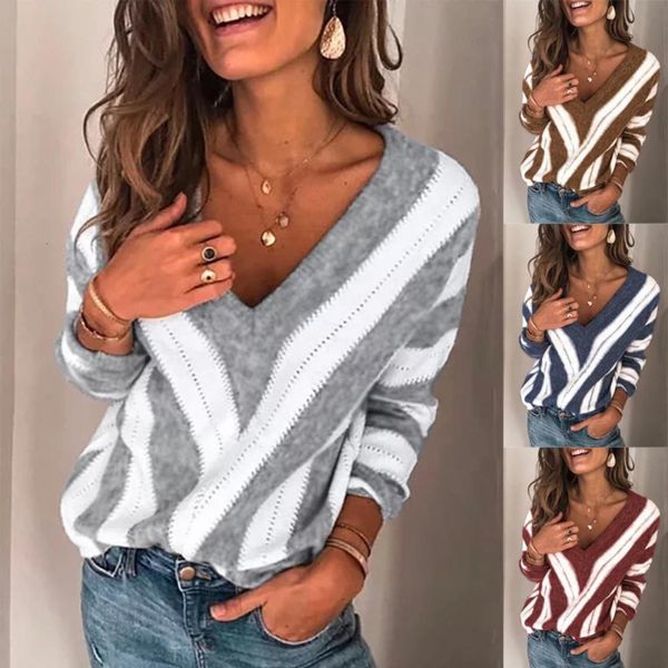 2019 basic deep v striped solid autumn winter sweater pullover women female knitted sweater long sleeve badycon sweater pullover, White;black
2019 basic deep v striped solid autumn winter sweater pullover women female knitted sweater long sleeve badycon sweater pullover, White;black