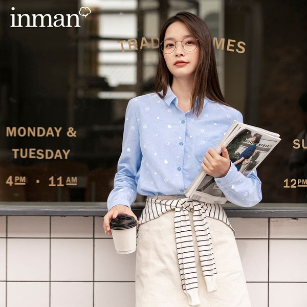 inman autumn winter new arrival commuter literary cotton printing comfortable solid color long sleeve shirt blouse 201126, White
inman autumn winter new arrival commuter literary cotton printing comfortable solid color long sleeve shirt blouse 201126, White
