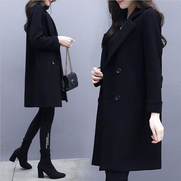 large size coats coat new 2021 woolen jacket women jackets long slim thickening warm pakra women's clothing black
large size coats coat new 2021 woolen jacket women jackets long slim thickening warm pakra women's clothing black