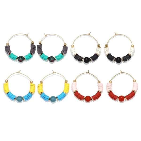hoop & huggie 2021 fashion ceramics heishi natural stone beads earrings women girl summer beach colorful simple chic surf jewelry present, Golden;silver
hoop & huggie 2021 fashion ceramics heishi natural stone beads earrings women girl summer beach colorful simple chic surf jewelry present, Golden;silver