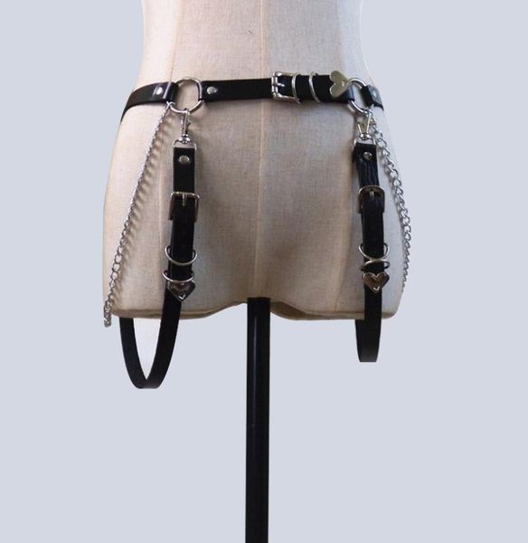women punk chain belt adjustable black leather buckle belt metal chain waist strap street dance decorative waistband heart belts, Black;brown
women punk chain belt adjustable black leather buckle belt metal chain waist strap street dance decorative waistband heart belts, Black;brown