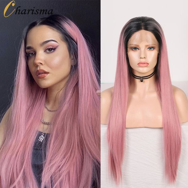 costume accessories ombre pink wig middle part synthetic lace front wig glueless cosplay wigs with black roots synthetic wigs for women, Silver
costume accessories ombre pink wig middle part synthetic lace front wig glueless cosplay wigs with black roots synthetic wigs for women, Silver