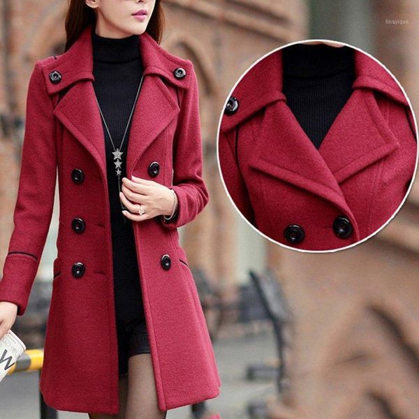 solid winter woolen coats for women double breasted overcoat turn-down collar slim outerwear female trench coat1, Tan;black
solid winter woolen coats for women double breasted overcoat turn-down collar slim outerwear female trench coat1, Tan;black