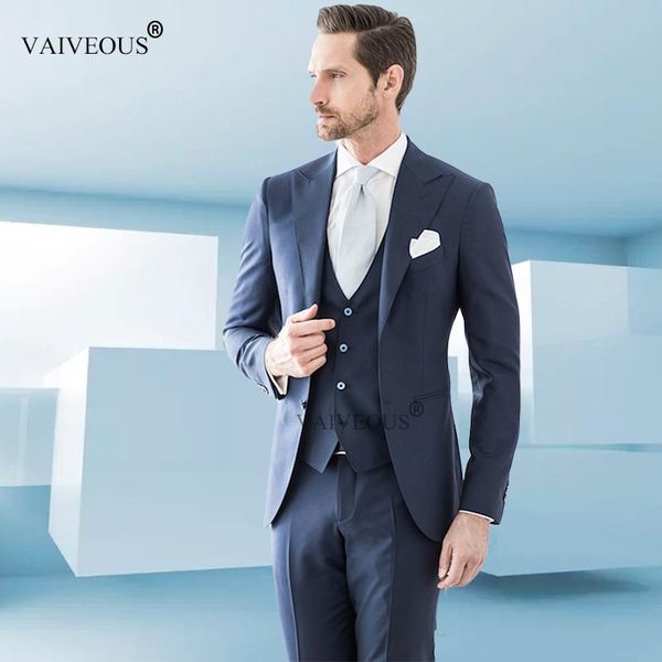 men's suits & blazers mucielee male suit slim fit mens formal wear men prom wedding groom blazer masculino 3 pieces (jacket+pants+vest), White;black
men's suits & blazers mucielee male suit slim fit mens formal wear men prom wedding groom blazer masculino 3 pieces (jacket+pants+vest), White;black